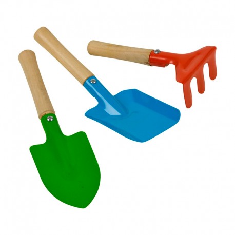 Set de 3 herramientas de jardín para niños