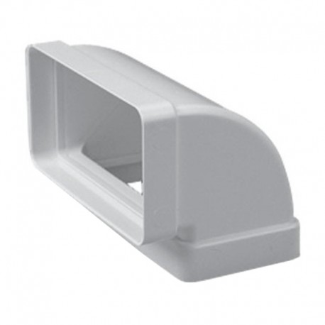 Codo rectangular vertical 90º 110x55mm
