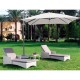 Parasol de aluminio excéntrico 3x4m natural 360º