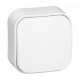 Conmutador superficie blanco 10A Forix