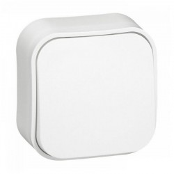 Conmutador superficie blanco 10A Forix