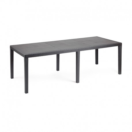 Mesa extensible efecto ratán Queen