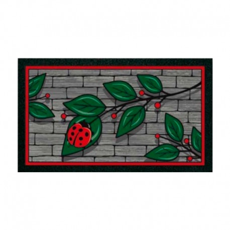 Felpudo de caucho/poliamida formato Ramo Coccinella 40x68cm