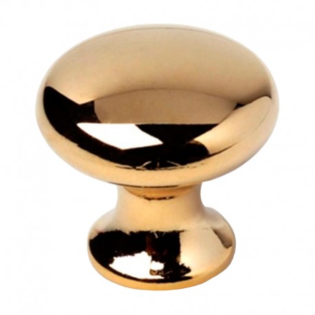 Pomo de metal dorado 25mm