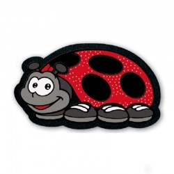 Felpudo de caucho/poliamida formato Coccinella 40x70cm