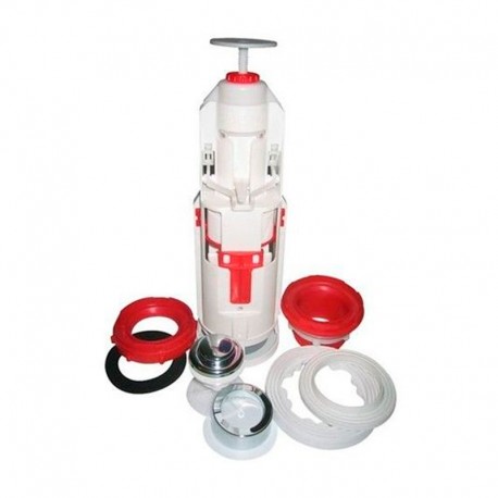 Descargador universal pulsador con base para cisterna