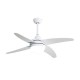Ventilador de techo DC blanco con luz led + mando Ø117cm Klod