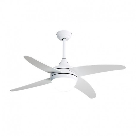 Ventilador de techo DC blanco con luz led + mando Ø117cm Klod