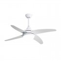 Ventilador de techo DC blanco con luz led + mando Ø117cm Klod