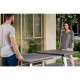 Mesa extensible de polipropileno blanco/capuchino Harmony