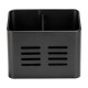 Escurre cubiertos de metal negro 16x9x13,5cm Baco