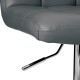 Taburete regulable acolchado con respaldo Delek