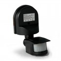 Detector de presencia exterior negro