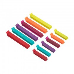 Set de 25 pinzas cierra bolsas 11/6cm