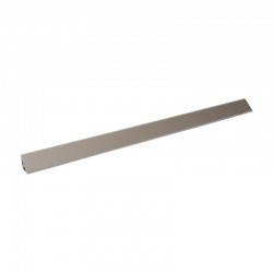 Copete triangular slim 15mm gris aluminio 3,15m