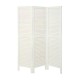 Biombo de 3 hojas madera blanca