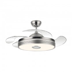 Ventilador de techo DC retráctil con altavoz-bluetooth Ø108cm Matanuska