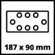 Lijadora orbital inalámbrica 18V sin batería TC-OS 18/187 Li-Solo Einhell