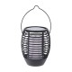 Baliza solar LED negra 3 en 1 efecto llama 12x78cm