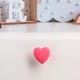 Pomo de mueble infantil corazón rosa 40mm