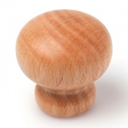 Pomo de mueble de madera de haya 30mm