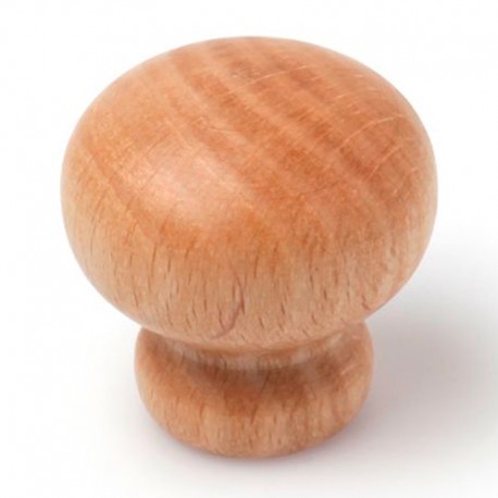 Pomo de mueble de madera de haya 30mm