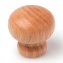 Pomo de mueble de madera de haya 30mm