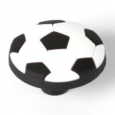 Pomo de mueble infantil pelota de fútbol 41mm