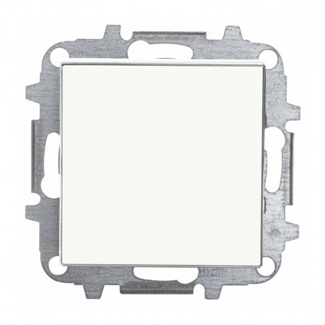 Pulsador neutro empotrable blanco Sky