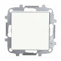 Pulsador neutro empotrable blanco Sky