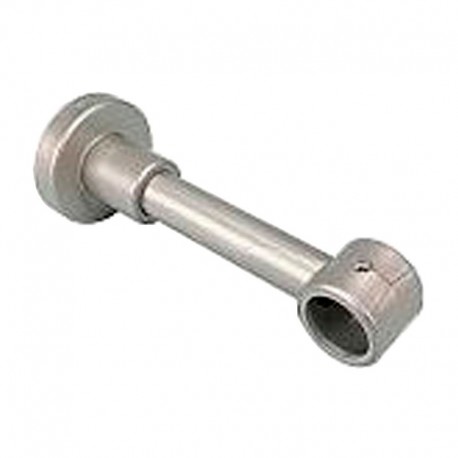 Soporte largo cilíndrico de metal plata 195x22mm TD22