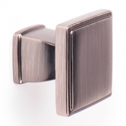 Pomo de mueble de zamak níquel satinado 30mm