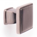 Pomo de mueble de zamak níquel satinado 30mm