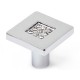 Pomo de mueble de zamak cristal cuadrado 28x28mm