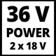 Motosierra inalámbrica 36V sin baterías GE-LC 36/35 Li-Solo Einhell