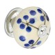 Pomo de mueble de porcelana flores Japón 40mm