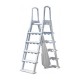 Escalera para piscinas elevadas con 4 peldaños 120-132cm Gre