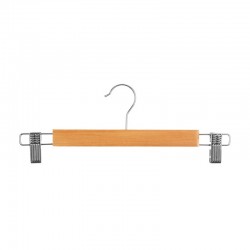 Set de 3 perchas de madera con pinzas