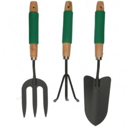 Set de pala y rastrillo de mano para jardín