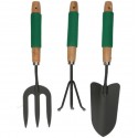 Set de pala y rastrillo de mano para jardín