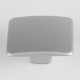 Pomo de mueble de zamak rectangular 37mm