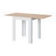 Mesa auxiliar extensible blanco/roble Livre