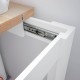 Mesa auxiliar extensible blanco/roble Livre