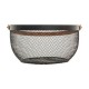 Frutero de metal retro negro con asa de madera 29x15cm