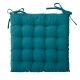 Cojín de algodón 38x38cm para silla exterior azul