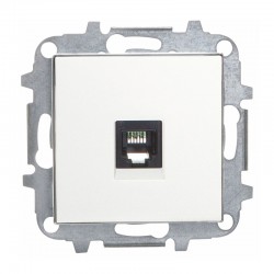 Toma de teléfono RJ12 empotrable blanca Sky