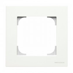 Marco enchufe empotrable blanco Sky