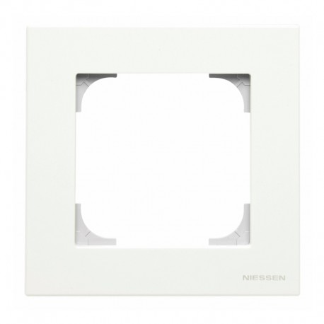 Marco enchufe empotrable blanco Sky