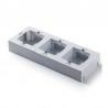 Caja de superficie universal de mecanismos triple