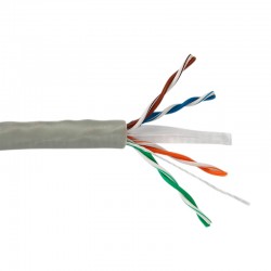 Cable de red CCA de par trenzado UTP CAT.624AWG corte al metro